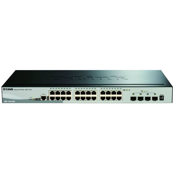 D-Link DGS-1510-28X/E sieťový switch RJ45 / SFP + 24 + 4 porty 128 Gbit/s; DGS-1510-28X/E