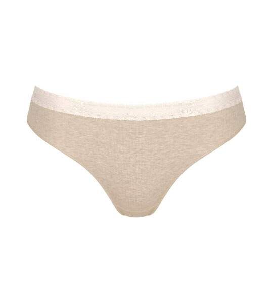 Dámske nohavičky GO Ribbed R Tai C2P - GRAY - sv. béžová M013 - SLOGGI GRAY S