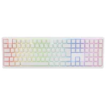 Ducky Zero 6108 Cherry MX2A-Blue biela / herná klávesnica / mechanická / bezdrôtová / 2.4 GHz / USB-C / Bluetooth / US (DKZE2408ST3-CCUSPDOECL2WW1)
