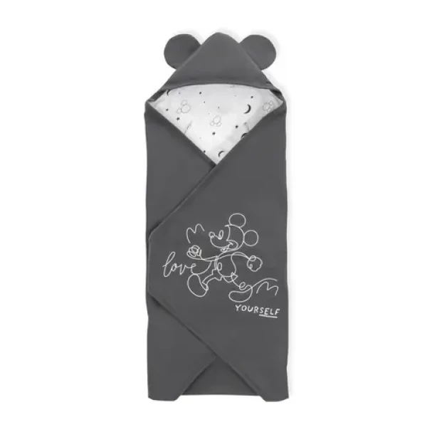 Hauck Zavinovacia deka do autosedačky a kočíka Snuggle Mickey Mouse Anthracite (HK710104)
