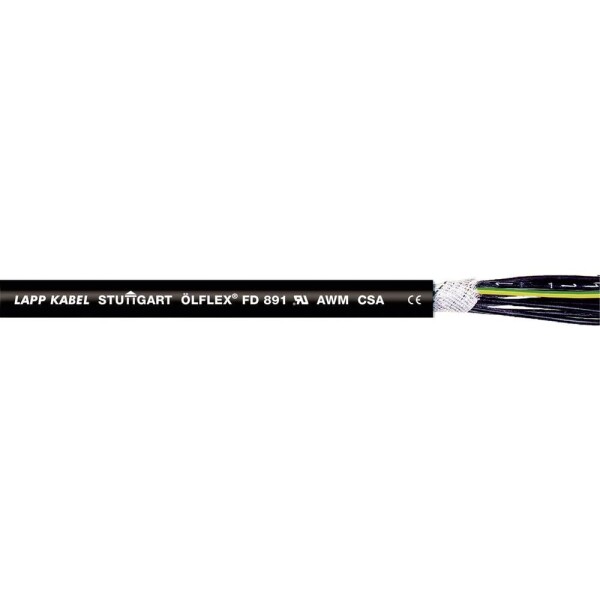 LAPP 1026305/1000 vedenie ťažnej reťaze ÖLFLEX® FD 891 5 G 1.5 mm² čierna 1000 m; 1026305/1000
