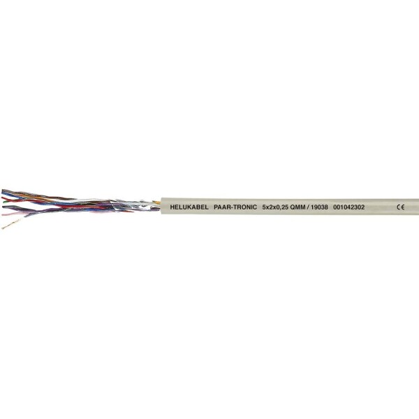 HELU 19004-500 dátový kábel LiYY 4 x 2 x 0.14 mm² sivá 500 m; 19004-500