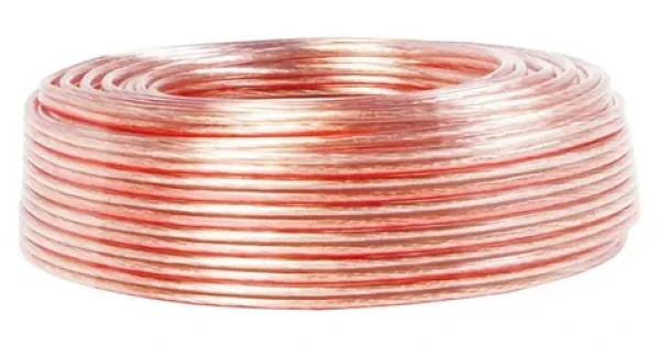 LogiLink Reproduktorový kábel priehľadný / Reproduktorový kábel / 25 m / 2x 1,5 mm2 (CA1080)