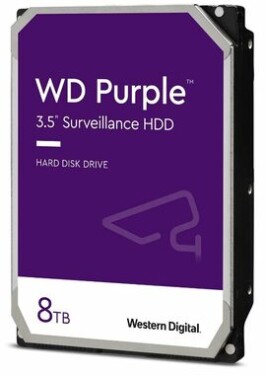 WD Purple 8TB / HDD / 3.5" SATA III / 5640 rpm / 256MB cache / 3y / pre dohľadové centrá (WD85PURZ)