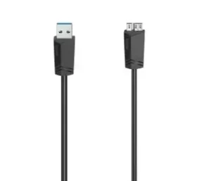 HAMA Micro-USB kábel čierna / Dátový kábel / USB 3.0 / 5 Gbit / s / 1,5 m (00200627)