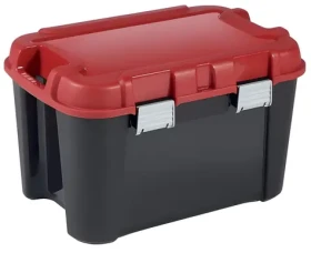 Keter Totem čierna/červená / Box na náradie / 60l / 59 x 39,5 x 36 cm (243848)