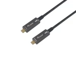 Equip AOC čierna / Kábel USB-C / 10 Gbit/s / PD 60W / 15 m / 4K 60Hz (119463)