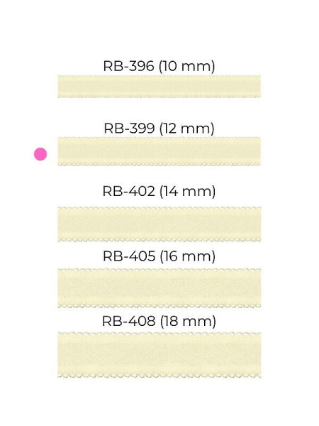 Julimex RB 399 12 mm remienky ecru 12mm