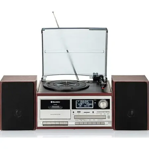 ROADSTAR HIF-8892D+BT hnedá / Gramofón / 64 W / CD / DAB+ a FM / BT / AUX RCA / USB / SD karta (7621800032935)