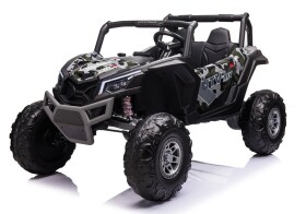 Mamido Detské elektrické auto Buggy UTV-MX 4x4 LCD MP4 lakované maskáčové