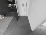 MEXEN/S - Kioto L Sprchová zástena WALK-IN 80 x 200, čierny vzor, chróm 800-080-103-01-77