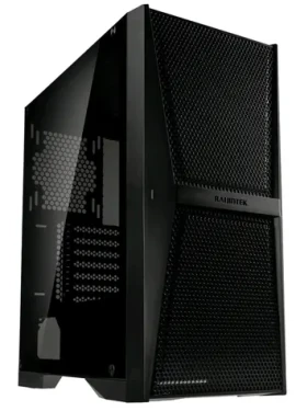 RAIJINTEK Silenos MS čierna / ATX / 2x USB 3.0 + 1x USB-C / bez zdroja / priehľadná bočnica (0R20B00204)