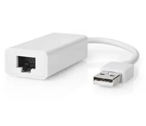 Nedis CCGB60950WT02 biela / USB sieťový adaptér / USB-A 2.0 / RJ-45 / 100 Mbps (CCGB60950WT02)