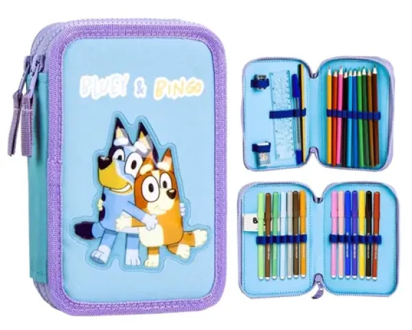 Cerdá Pencil Case Blue - plne vybavený dvojposchodový peračník (10200713)