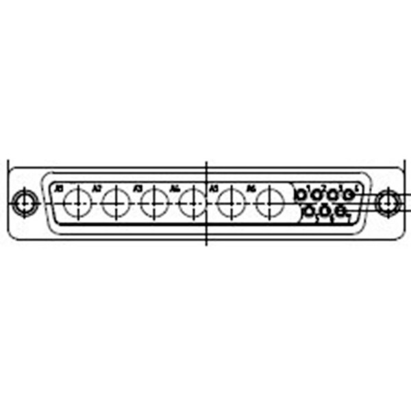 Molex Molex MOL Power & Signal Sol. 1731070153 D-SUB zástrčka Pólov: 43 spájkovaný konektor 1 ks Carton; 1731070153