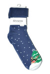 Ponožky Steven art.030 Vianoce 35-40 černá 35-37