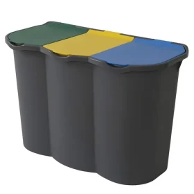 Belli e Forti UNICA čierna / Zostava na triedený odpad / plast / 80 l / 3x 25 l
