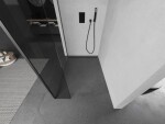 MEXEN/S - Kyoto Sprchová zástena WALK-IN 100 x 40, transparent, grafit metal 800-100-212-95-00-040