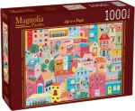 MAGNOLIA Puzzle Farebné domy