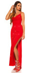 Sexy KouClaMaxi evening gown with WOW!back cutout black Einheitsgroesse