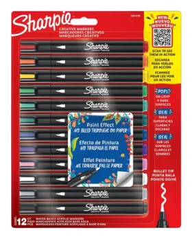 Sharpie Creative Marker Acrylic / Popisovač / guličkový hrot / 12 ks (2201070)