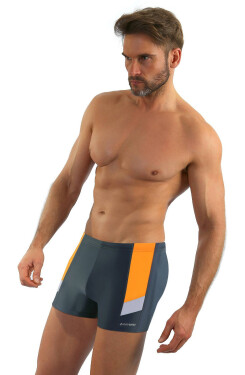 Pánské plavkové boxerky model 18412136 M2XL grafit XXL - Sesto Senso