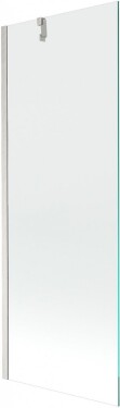 MEXEN/S - Next vaňová zástena FIX 70 x 150, transparent, nikel kefovaná 895-070-000-00-00-97