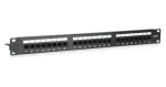 Equip 24 portov Cat6 / Patch panel / RJ-45 / UTP / 1U / 19" (135425)