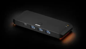 Aten 2 x 4- Port USB 3.2 Gen 1 čierna / USB hub / 8 portov / USB-A + USB-C (US5324-AT)
