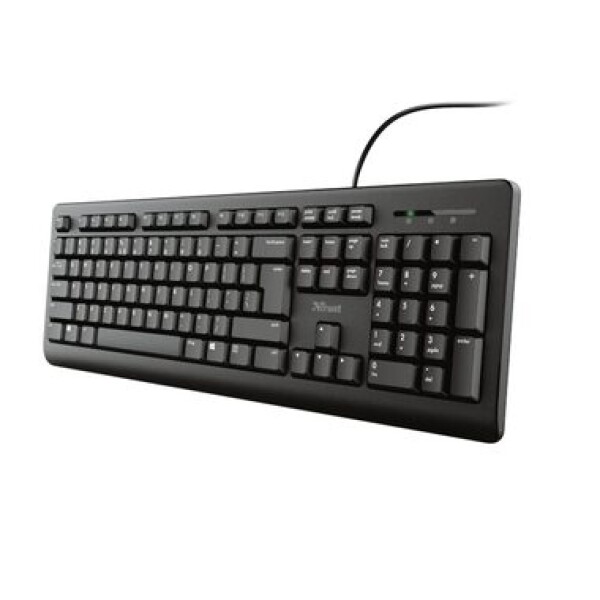 Trust Primo (US) čierna / drôtová klávesnica / US Layout / USB-A (23880-T)