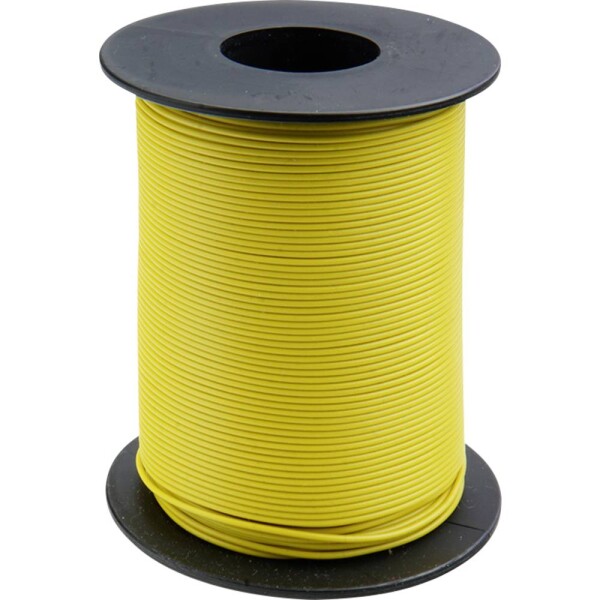 Donau Elektronik 105-3-100 spojovací drôt, 1 x 0.20 mm², žltá, 100 m; 105-3-100