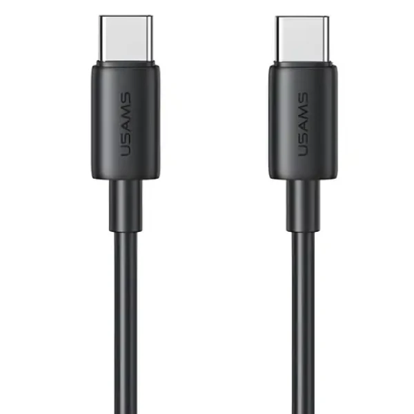 USAMS SJ711USB01 čierna / Dátový kábel / USB-C - USB-C / PD 60W / 1 m (SJ711USB01)