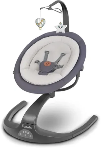 Lionelo Dojčenské lehátko 2v1 Rina Grey Concrete (LO-RINA GREY CONCRETE)