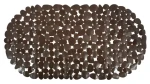 MSV GALETS protišmyková podložka do vane hnedá / PVC / 99 x 39 cm