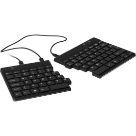 R-GO Tools Split USB klávesnica belgická, AZERTY čierna flexibilita, ergonomická; RGOSP-BEWIBL