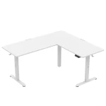 Huzaro Hero 9.5 biela / Elektrický rohový herný stôl / 160 x 140 x 60 x 72-118 cm (HZ-HERO 9.5 WHITE)