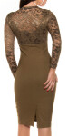 Sexxy KouCla Pencildress with lace CAPPUCCINO 12