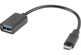 Lanberg AD-OTG-UM-01 čierna / Adaptér / USB-A - Micro USB (AD-OTG-UM-01)