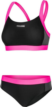 AQUA SPEED Plavky Naomi Black/Grey/Pink Pattern 139