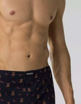 Boxerky Atlantic 2GMB-008 A'2 S-2XL námořnická modř-červená S