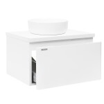 Kúpeľňová skrinka pod umývadlo Naturel Ancona 80x46 cm biela lesk ANCONA280BLD ANCONA280BLD