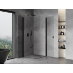 MEXEN/S - Mist-B Duo sprchovací kút dvere krídlové 80 x 80, transparent, čierna 8A2-080-080-70-00
