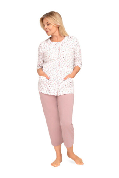 201 DÁMSKE PYŽAMO MARIA cappuccino 2XL