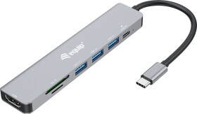 Equip Dock USB-C->HDMI,3x USB3.0, 100W PD,SD/TF schwarz