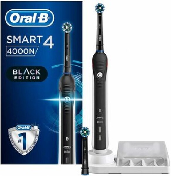 Oral-B Smart 4 4000N čierna / rotačná kefka / 8800 ot.min. / 3 režimy / 2ks (4210201219439)