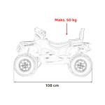 Mamido Detská elektrická štvorkolka Can-Am Outlander ATV ružová
