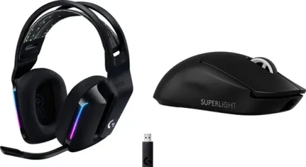 Logitech G733 Lightspeed čierna + G PRO X SuperLight 2 / Bezdrôtová herná sada / slúchadlá a myš