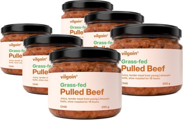 Vilgain Trhané hovädzie – 6× chilli 250 g