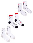 Yoclub Pánske bavlnené ponožky 3-Pack SKA-0070F-AA00 White