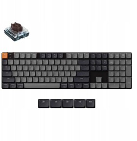 Keychron Keychron K5 QMK Wireless Mechanical Keyboard (Version 2) White Backlight / Brown